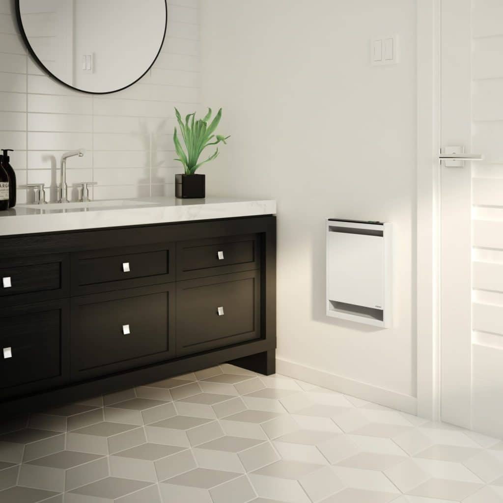 Stelpro convector in a bathroom