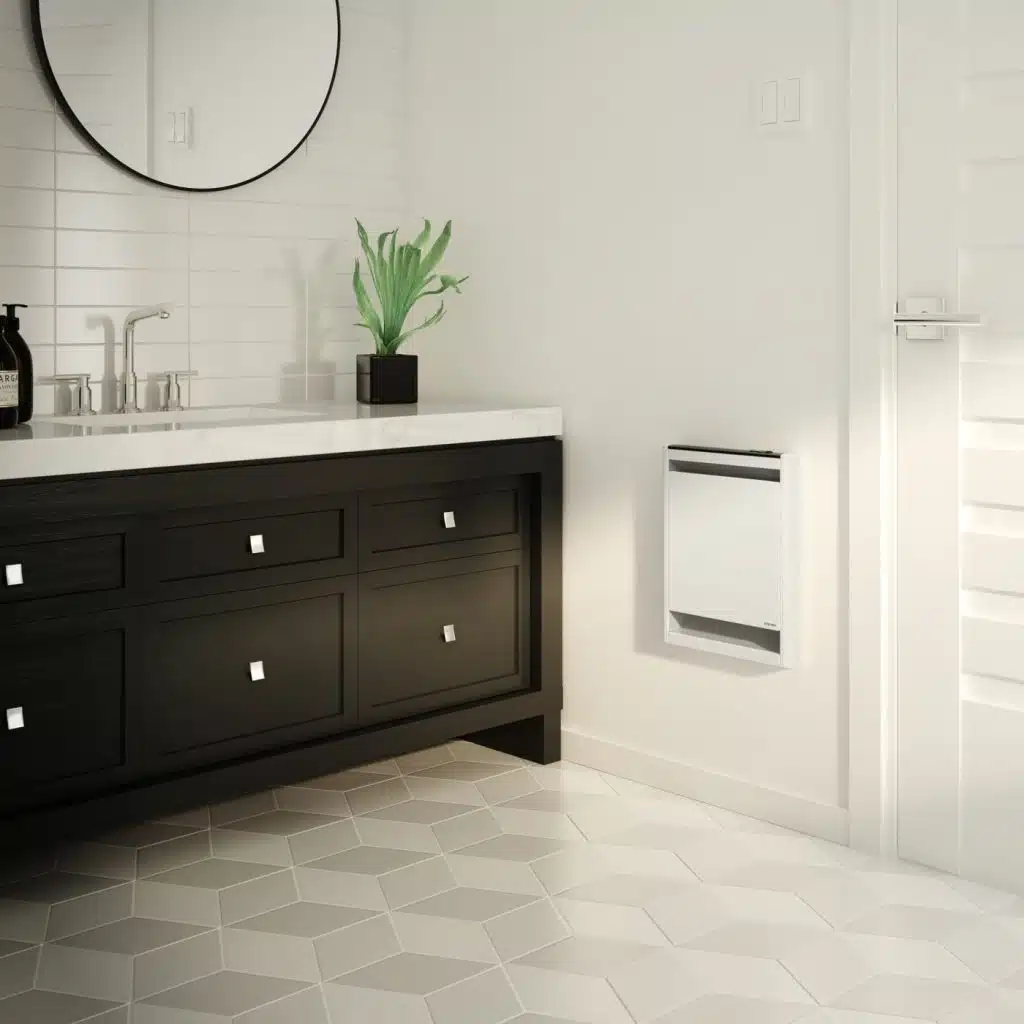 Stelpro convector in a bathroom