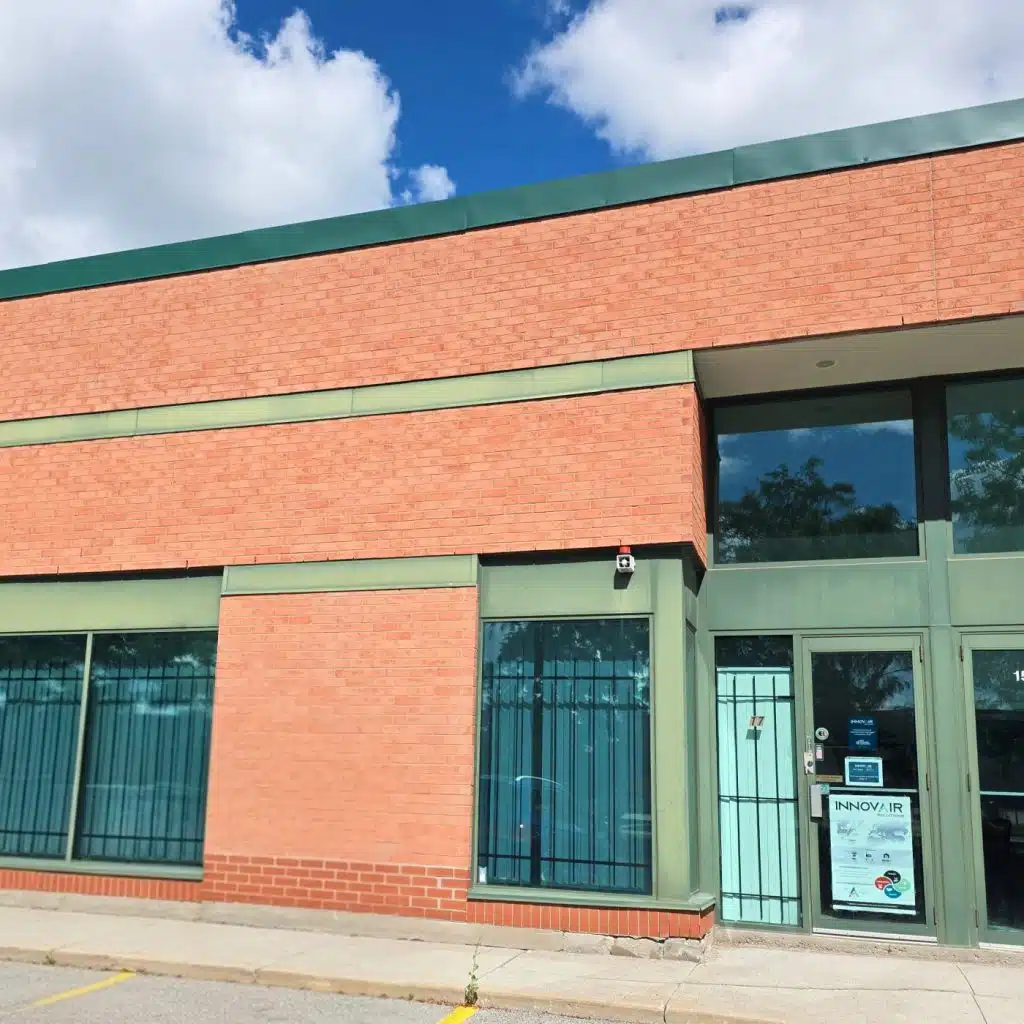 Front of the Delta-Therm Canada building in Scarborough